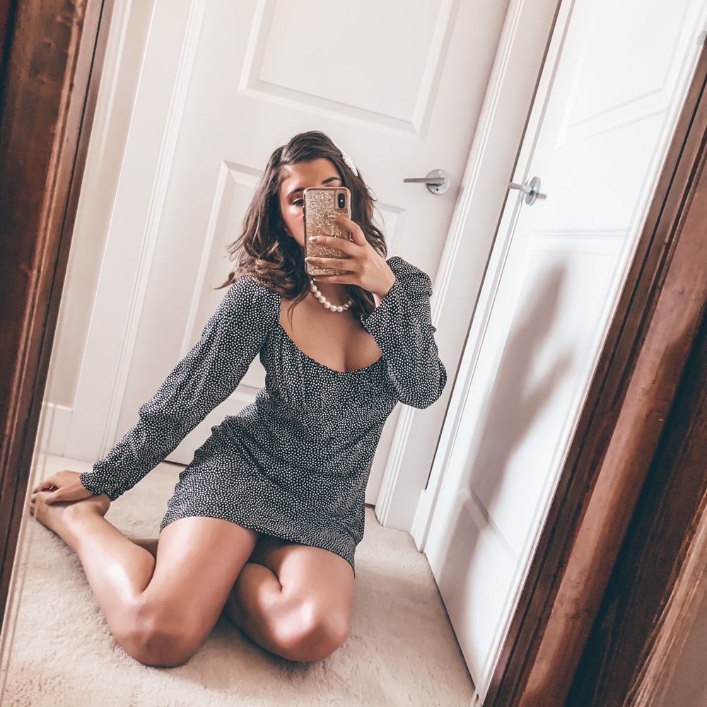 Zara Polka Dot Cottagecore Dress